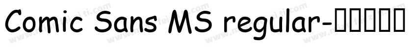 Comic Sans MS regular字体转换